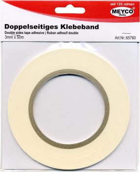 Doppelseitiges Klebeband, 3mm x 45m