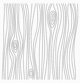 My Favorite Things - Gummistempel "Whimsical Woodgrain" 6x6" Background Rubber Stamp