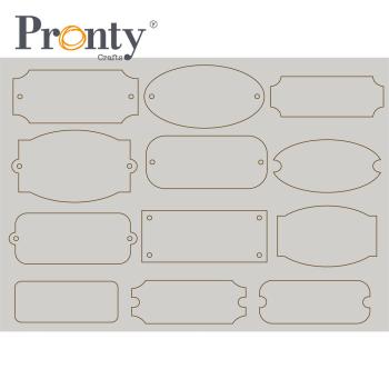 Pronty Crafts "Dog Tags" Chipboard