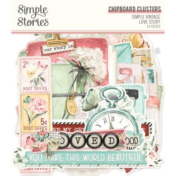 Simple Stories - Stanzteile "Simple Vintage Love Story" Die Cuts