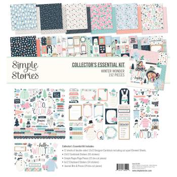 Simple Stories - Collectors Essential Kit "Winter Wonder" 12 Bogen Designpapier