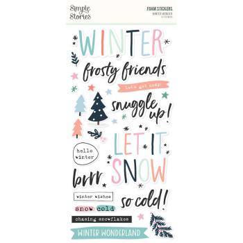 Simple Stories - Aufkleber "Winter Wonder" Foam Sticker