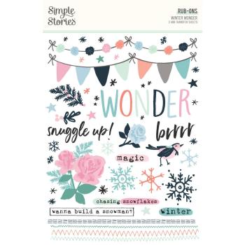 Simple Stories - Transfer Sticker "Winter Wonder" Rub Ons