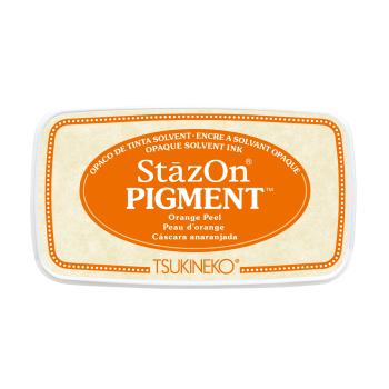 Tsukineko - StazOn Pigment Ink Pad "Orange peel" Permanet Stempelkissen