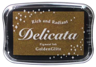 Tsukineko - Delicata Ink Pad "Golden Glitz" Metallic Stempelkissen