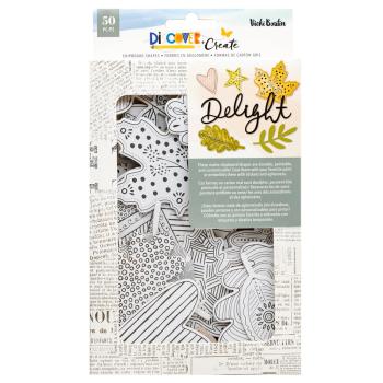American Crafts - Stanzteile "Discover + Create" Chipboard Shapes