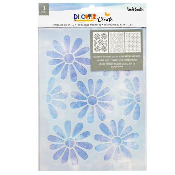 American Crafts - Schablone 6x9,12 Inch "Tranquil" Stencil