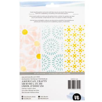American Crafts - Schablone 6x9,12 Inch "Tranquil" Stencil