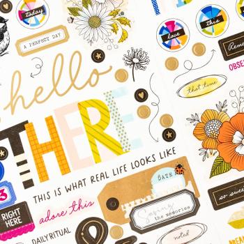 American Crafts - Aufkleber "Discover + Create" Sticker