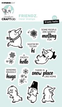 Creative Craft Lab - Studio Light - Stempelset "Frosty Hello" Clear Stamps