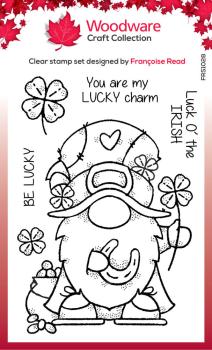 Woodware - Stempelset "Lucky Gnome" Clear Stamps Design by Francoise Read