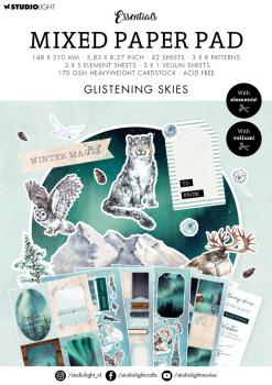Studio Light - Designpapier A5 "Glistening Skies" Mixed Paper Pad - 42 Bogen 