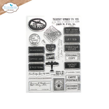 Elizabeth Craft Designs - Stempelset "Correspondence from the Past 2" Clear Stamps