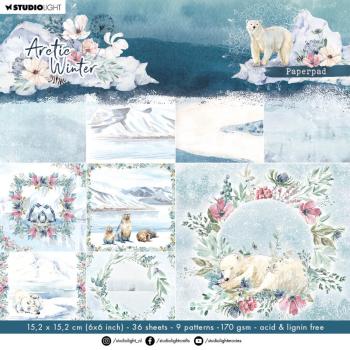 Studio Light - Designpapier "Arctic Winter" Paper Pack 6x6 Inch - 36 Bogen