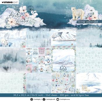 Studio Light - Designpapier "Arctic Winter" Paper Pack 12x12 Inch - 24 Bogen