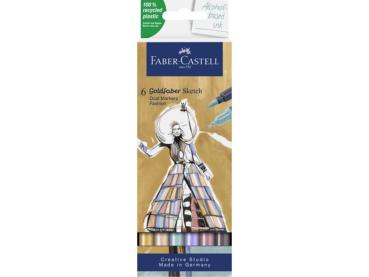 Faber-Castell - Alkoholmaker "Fashion" Sketch Dual Markers 6 Stück