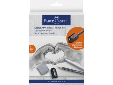 Faber Castell - Kohlestifte "Goldfaber Charcoal Sketch Set" 5 Stifte