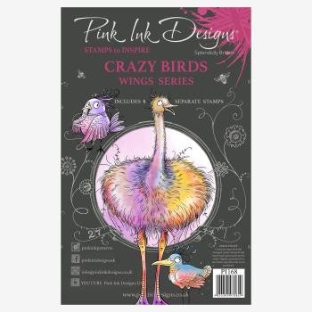 Pink Ink Designs - Stempelset "Crazy Birds" Clear Stamps