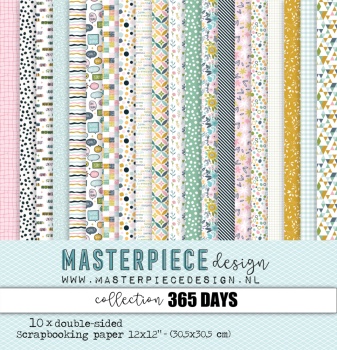 Masterpiece Design - Designpapier "365 Days" Paper Pack 12x12 Inch - 10 Bogen