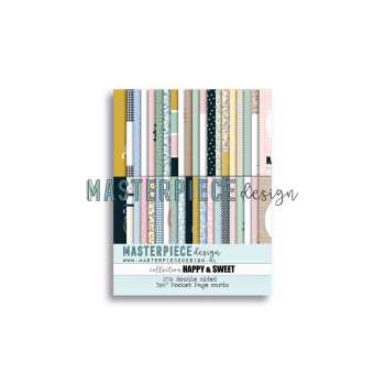 Masterpiece Design - Pocket Karten "Happy & Sweet" Page Cards 3x4 Inch - 20 Stück