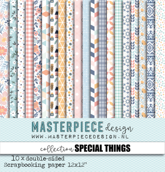 Masterpiece Design - Designpapier "Special Things" Paper Pack 12x12 Inch - 10 Bogen