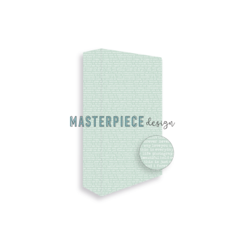 Masterpiece Design - Memory Planner Album 4x8 Inch "Turquoise Text"