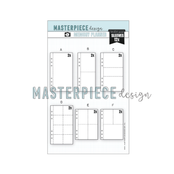 Masterpiece Design - Hüllen 4x8 Inch "Variety" Memory Planner Pocket Page Sleeves 
