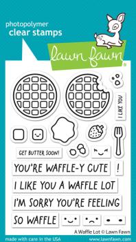 Lawn Fawn - Stempelset "A Waffle Lot" Clear Stamps