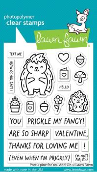 Lawn Fawn - Stempelset "Porcu-pine for You" Clear Stamp Add-On