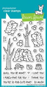 Lawn Fawn - Stempelset "Porcu-pine for You" Clear Stamp