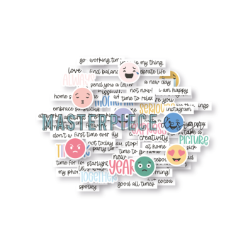 Masterpiece Design - Stanzteile "Timeless Memories" Die Cuts Text