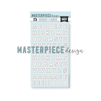Masterpiece Design - Aufkleber "Outline Alphabet" Sticker memory Planner