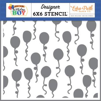 Echo Park - Schablone "Birthday Bash Balloons" Stencil 6x6 Inch