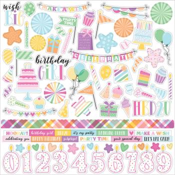 Echo Park - Aufkleber "Make A Wish Birthday Girl" Element Sticker 