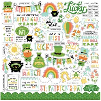 Echo Park - Aufkleber "Happy St. Patrick's Day" Element Sticker 