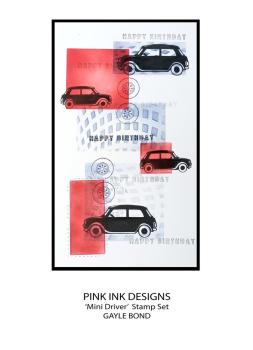 Pink Ink Designs - Stempelset "Mini Driver" Clear Stamps