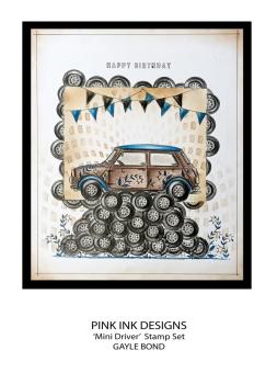 Pink Ink Designs - Stempelset "Mini Driver" Clear Stamps
