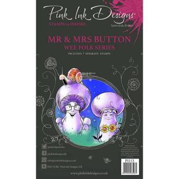 Pink Ink Designs - Stempelset "Mr & Mrs Button" Clear Stamps