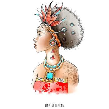 Pink Ink Designs - Stempelset "African Queen" Clear Stamps