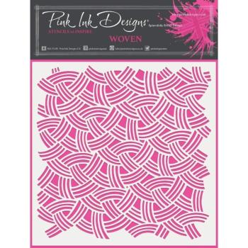 Pink Ink Designs - Schablone "Woven" Stencil
