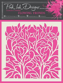 Pink Ink Designs - Schablone "Flowing Fronds" Stencil