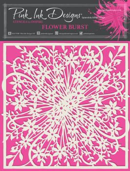 Pink Ink Designs - Schablone "Flower Burst" Stencil