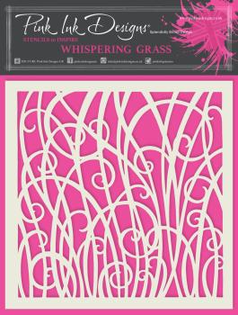Pink Ink Designs - Schablone "Whispering Grass" Stencil