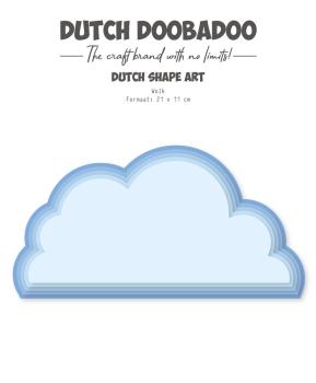 Dutch Doobadoo - Schablone A5 "Cloud" Stencil - Dutch Shape Art 