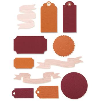 Sizzix - Stanzschablone "Vintage Tags & Banners" Thinlits Craft Dies by Kath Breen