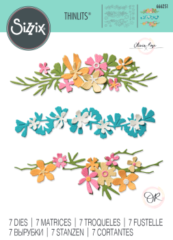 Sizzix - Stanzschablone "Woodland Borders" Thinlits Craft Dies by Olivia Rose