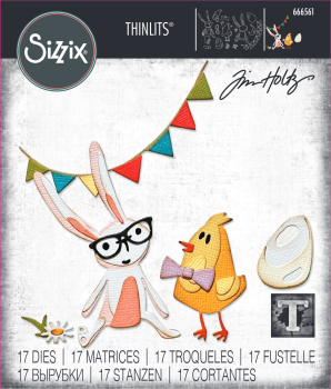 Sizzix - Stanzschablone "Vault Bunny + Chick" Thinlits Craft Dies by Tim Holtz