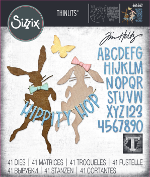 Sizzix - Stanzschablone "Vault Hippity Hop" Thinlits Craft Dies by Tim Holtz
