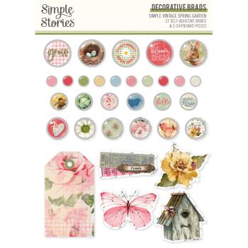 Simple Stories - Decorative Brads "Simple Vintage Spring Garden" 