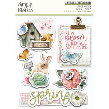 Simple Stories - Aufkleber "Simple Vintage Spring Garden" Layered Stickers 